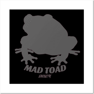 Mad Toad Society - Toad Vibes Grey Posters and Art